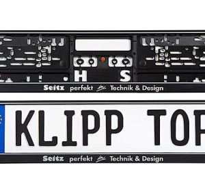 Support plaque simple noir